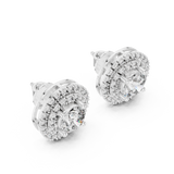 3.42 CT Round Moissanite Stud in 9K Gold/925 Silver | WOKE