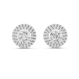 3.42 CT Round Moissanite Stud in 9K Gold/925 Silver | WOKE