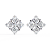WOKE™ Micro princess set Moissanite studs in 14k Gold