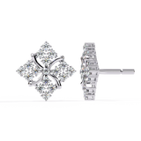 WOKE™ Micro princess set Moissanite studs in 14k Gold