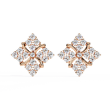 WOKE™ Micro princess set Moissanite studs in 14k Gold