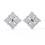 WOKE™ Micro princess set Moissanite studs in 14k Gold
