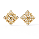 WOKE™ Micro princess set Moissanite studs in 14k Gold