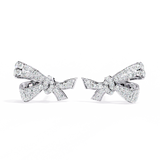 WOKE™ Sleek BOW lab grown diamond studs in 14k Gold