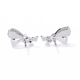 WOKE™ Sleek BOW lab grown diamond studs in 14k Gold