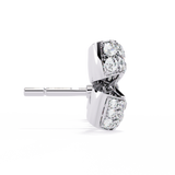 WOKE™ Sleek BOW lab grown diamond studs in 14k Gold