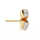 WOKE™ Sleek BOW lab grown diamond studs in 14k Gold