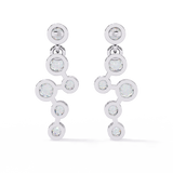 WOKE™ Flowing bezel lab grown diamond eariings in 14k Gold