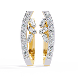 WOKE™ .9CT  Lab grown diamond bali in 14k Gold