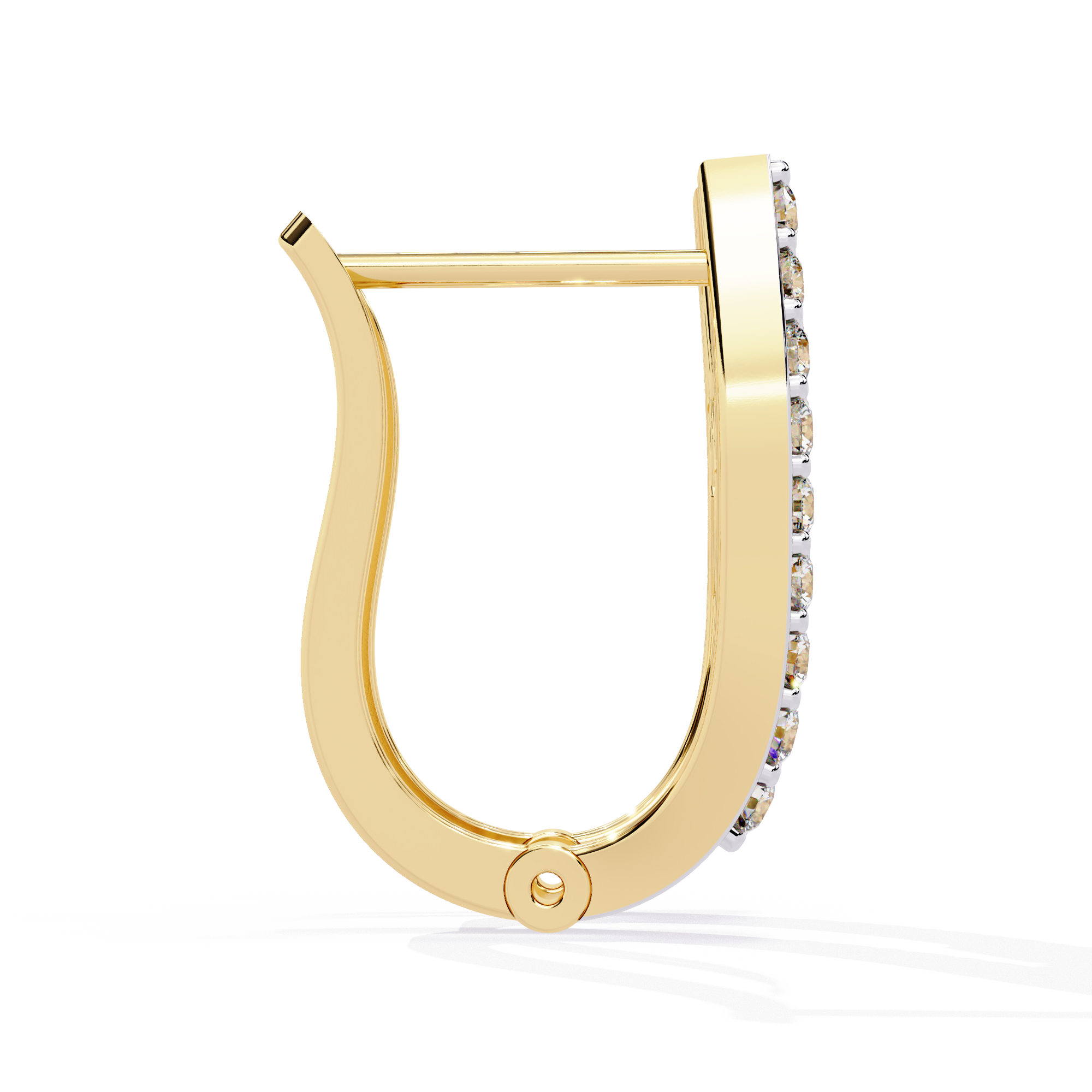 WOKE™ .9CT  Lab grown diamond bali in 14k Gold