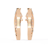 WOKE™ .9CT  Lab grown diamond bali in 14k Gold