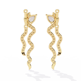 WOKE™ .65 CT  Lab grown diamond butterfly earrrings in 14k Gold