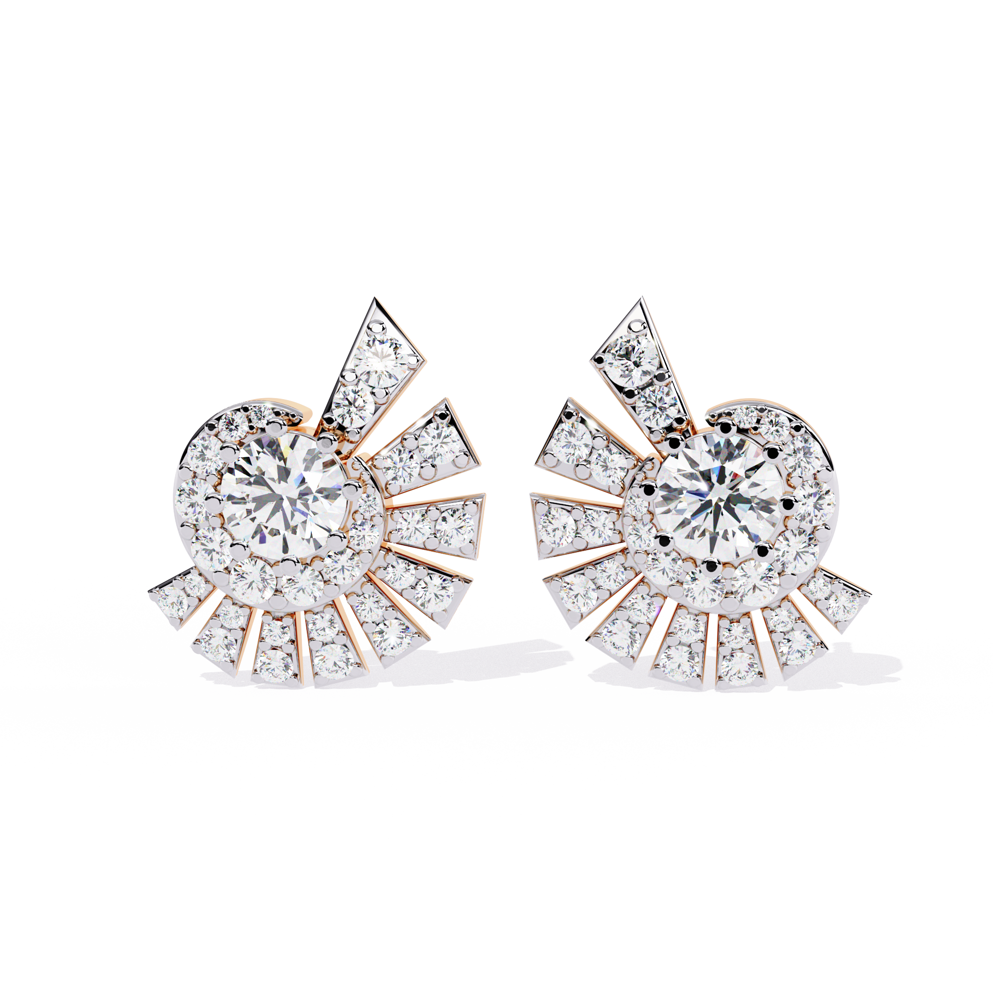 WOKE™ 1.38 CT  Lab grown diamond studs in 14k Gold