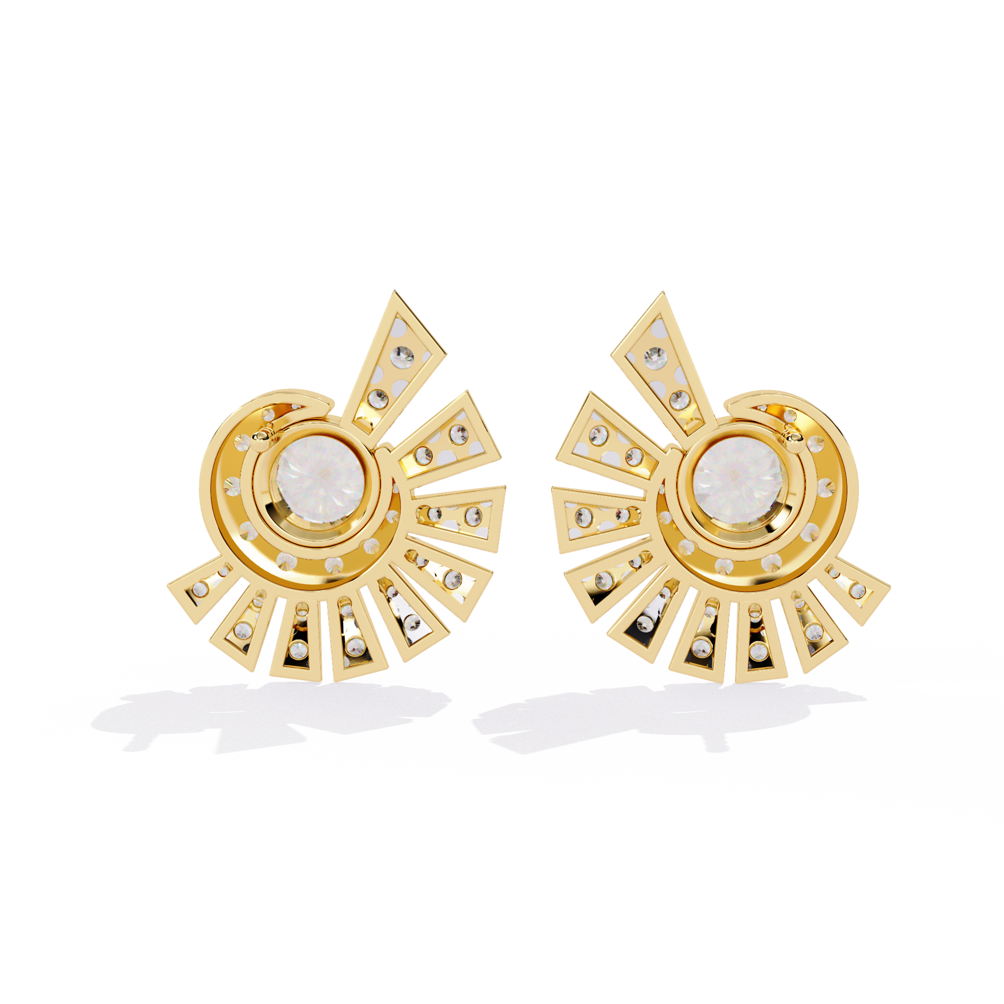 WOKE™ 1.38 CT  Lab grown diamond studs in 14k Gold