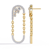 WOKE™ .78 CT  Lab grown diamond earrings in 14k Gold