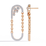 WOKE™ .78 CT  Lab grown diamond earrings in 14k Gold