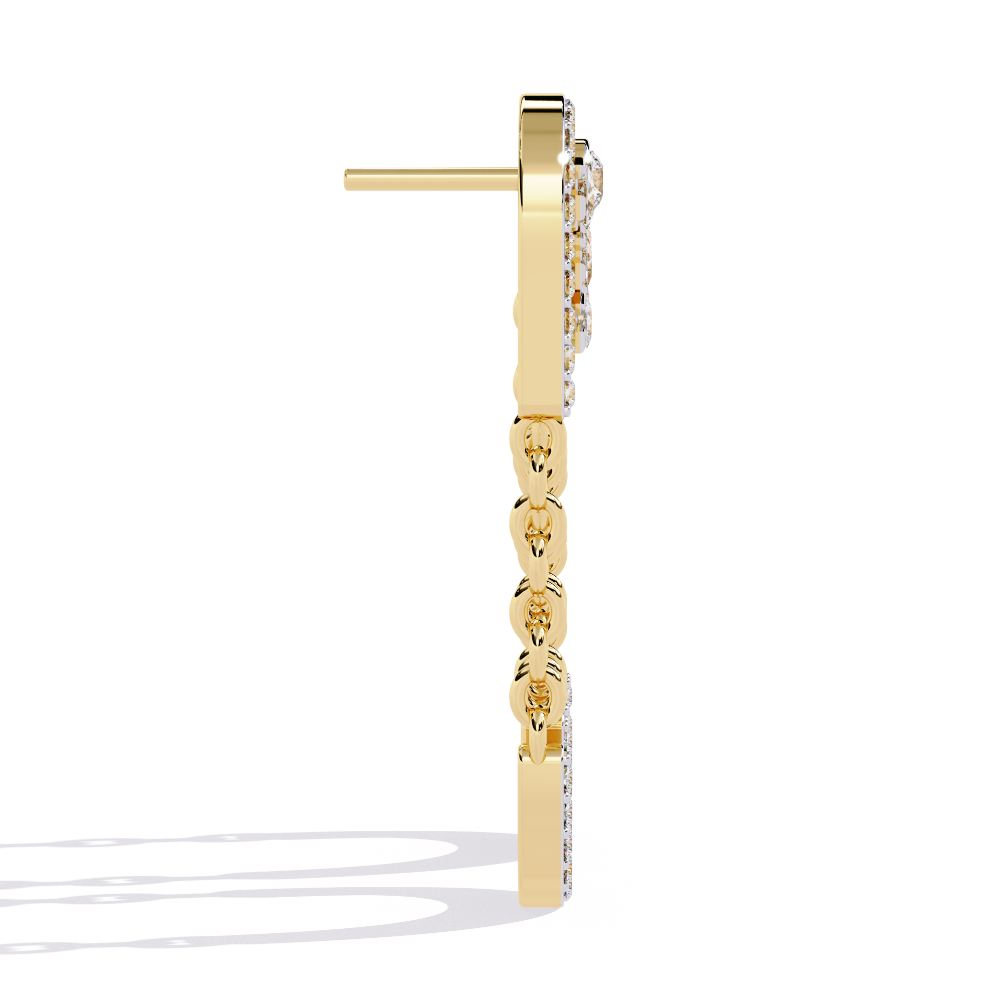 WOKE™ .78 CT  Lab grown diamond earrings in 14k Gold