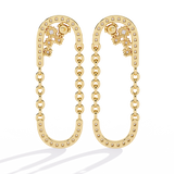 WOKE™ .78 CT  Lab grown diamond earrings in 14k Gold