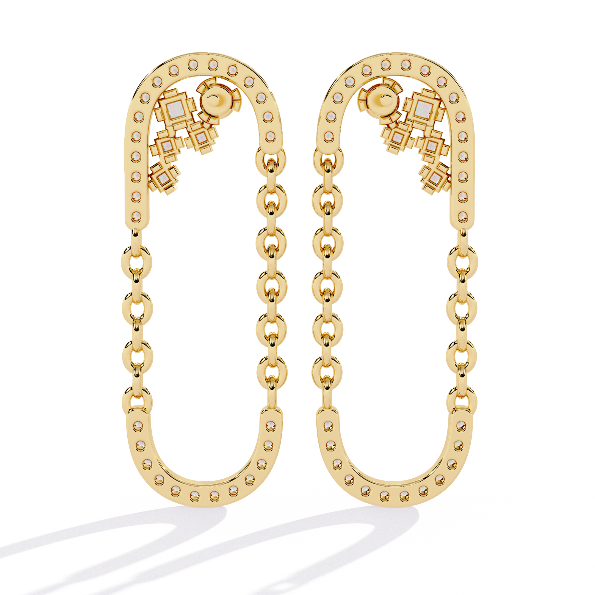 WOKE™ .78 CT  Lab grown diamond earrings in 14k Gold