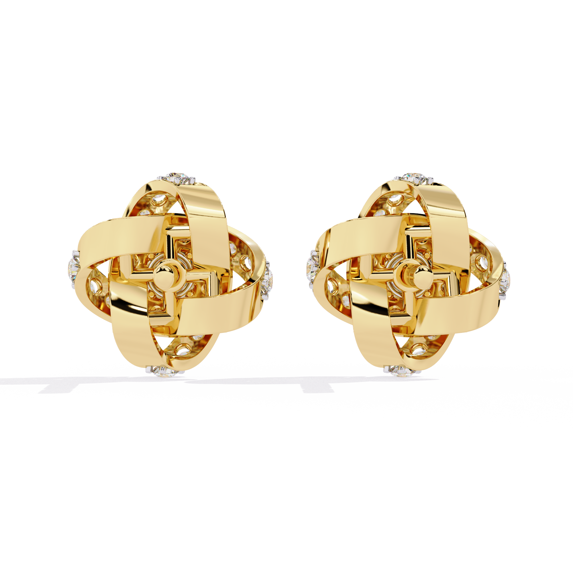 WOKE™ .68 CT  Lab grown diamond earrings in 14k Gold