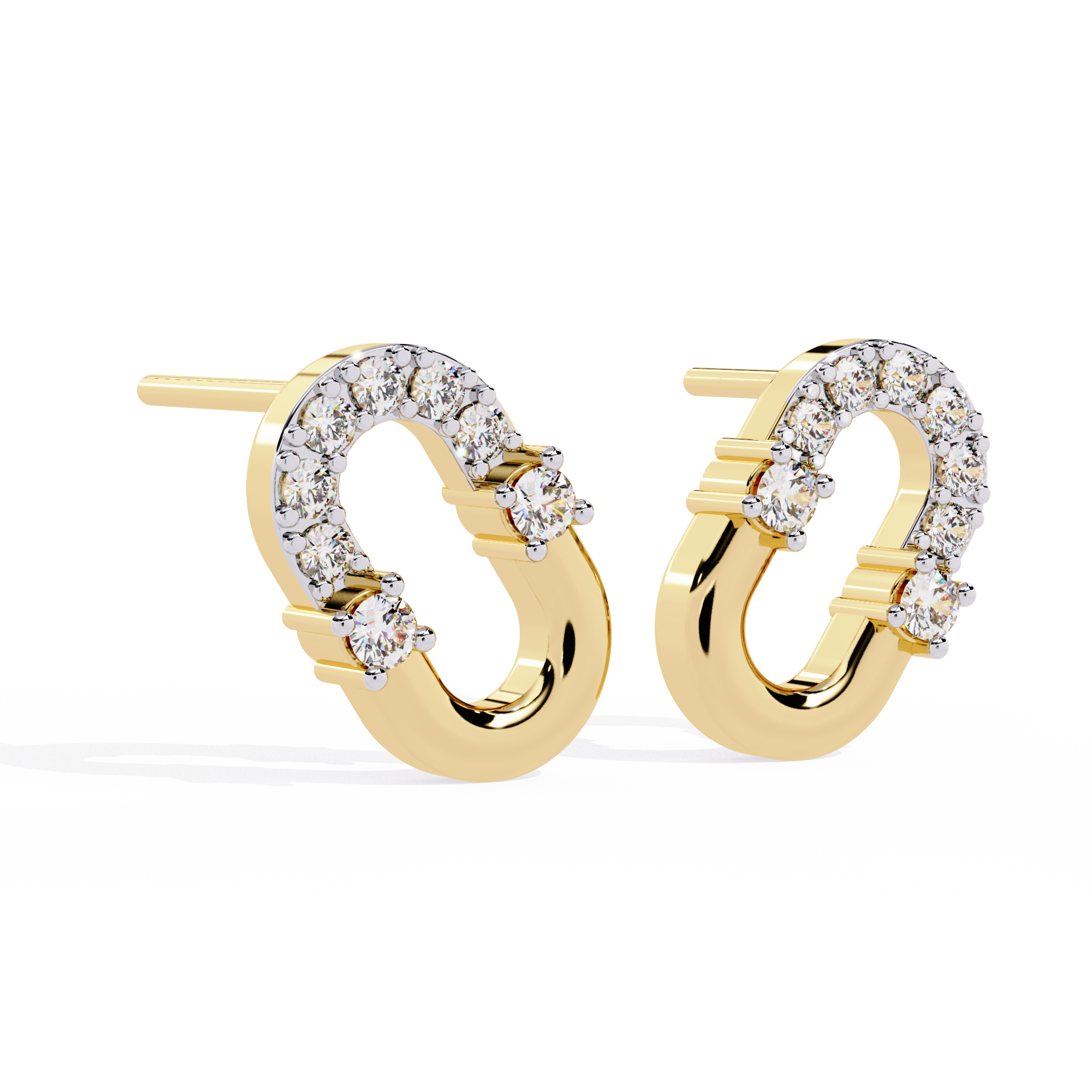 WOKE™ .38 CT  Lab grown diamond earrings in 14k Gold