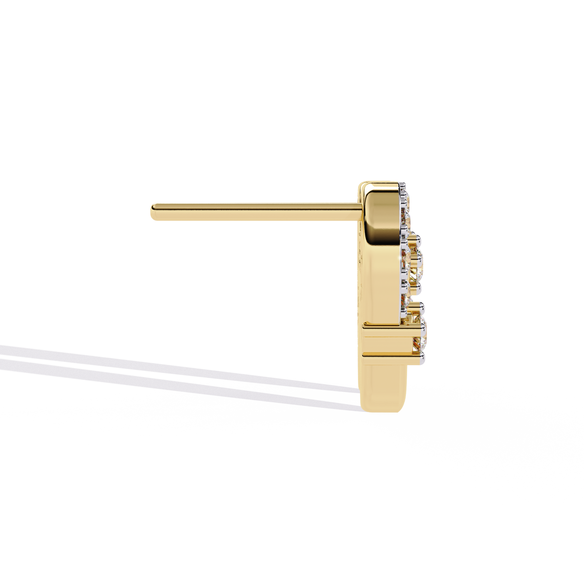 WOKE™ .38 CT  Lab grown diamond earrings in 14k Gold