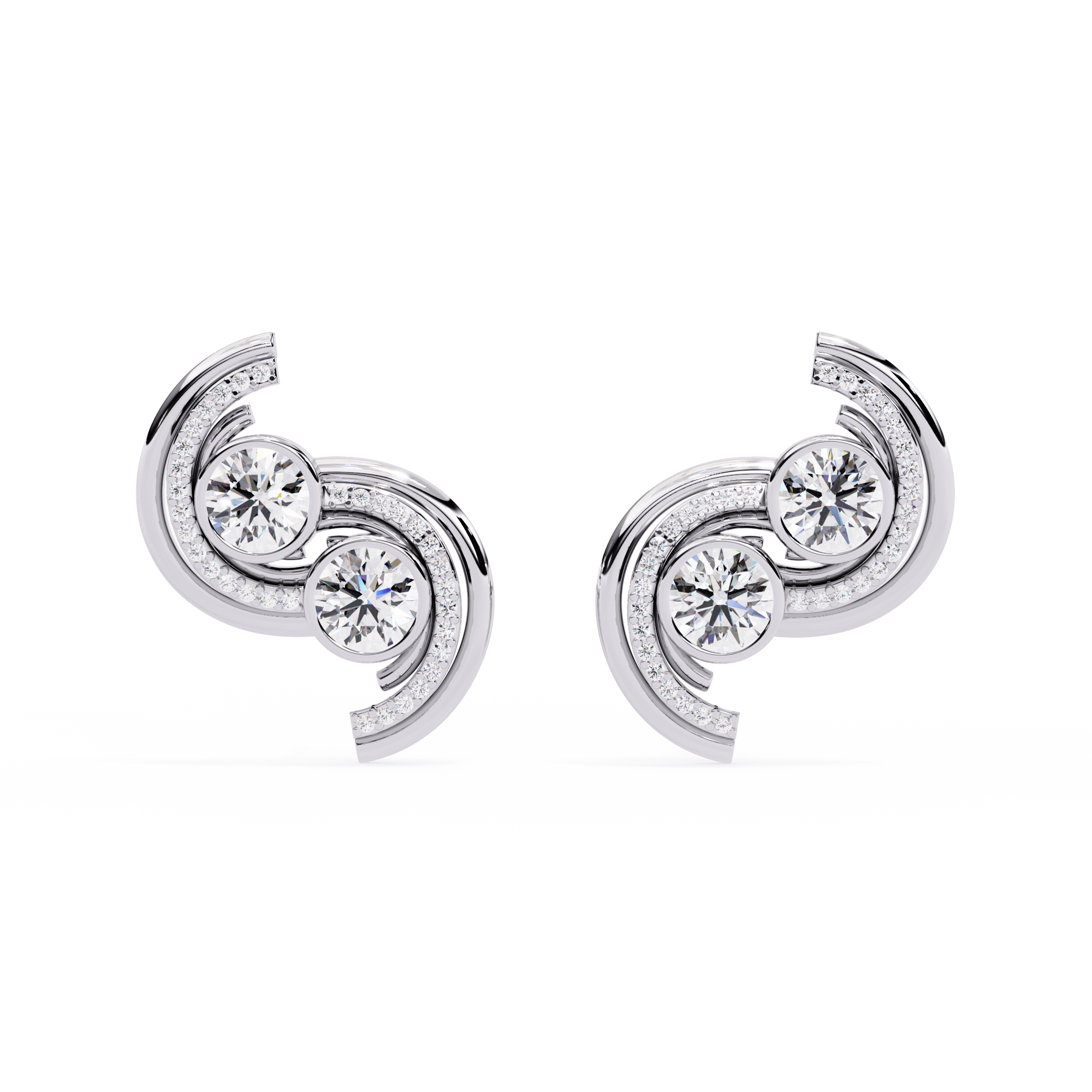 WOKE™ .68 CT  Moissanite earrings in 14k Gold (Copy)