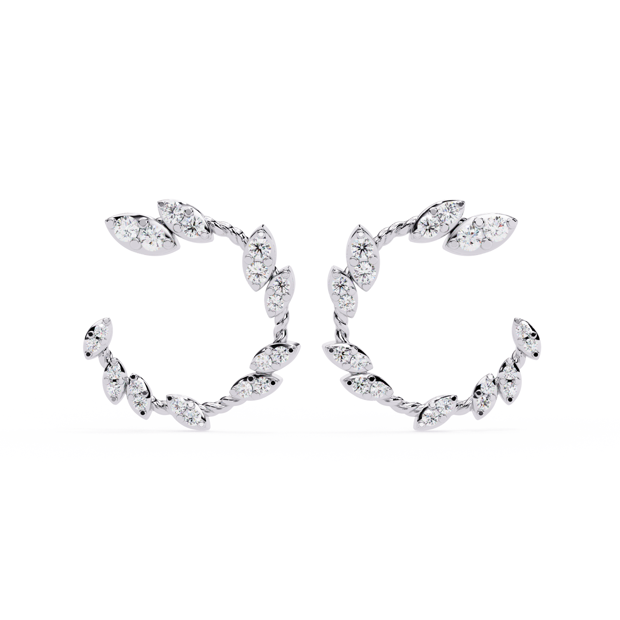 WOKE™ .88 CT  Lab grown diamond earrings in 14k Gold