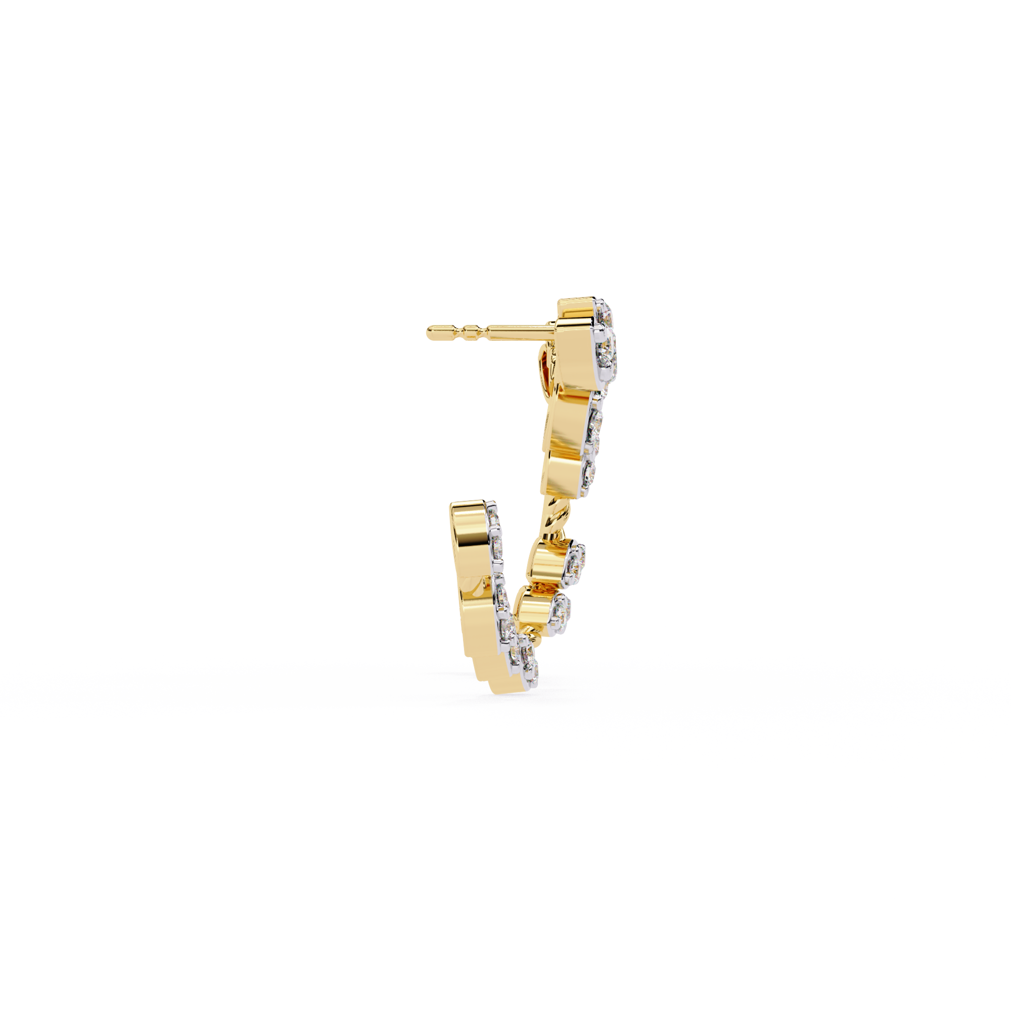 WOKE™ .88 CT  Lab grown diamond earrings in 14k Gold