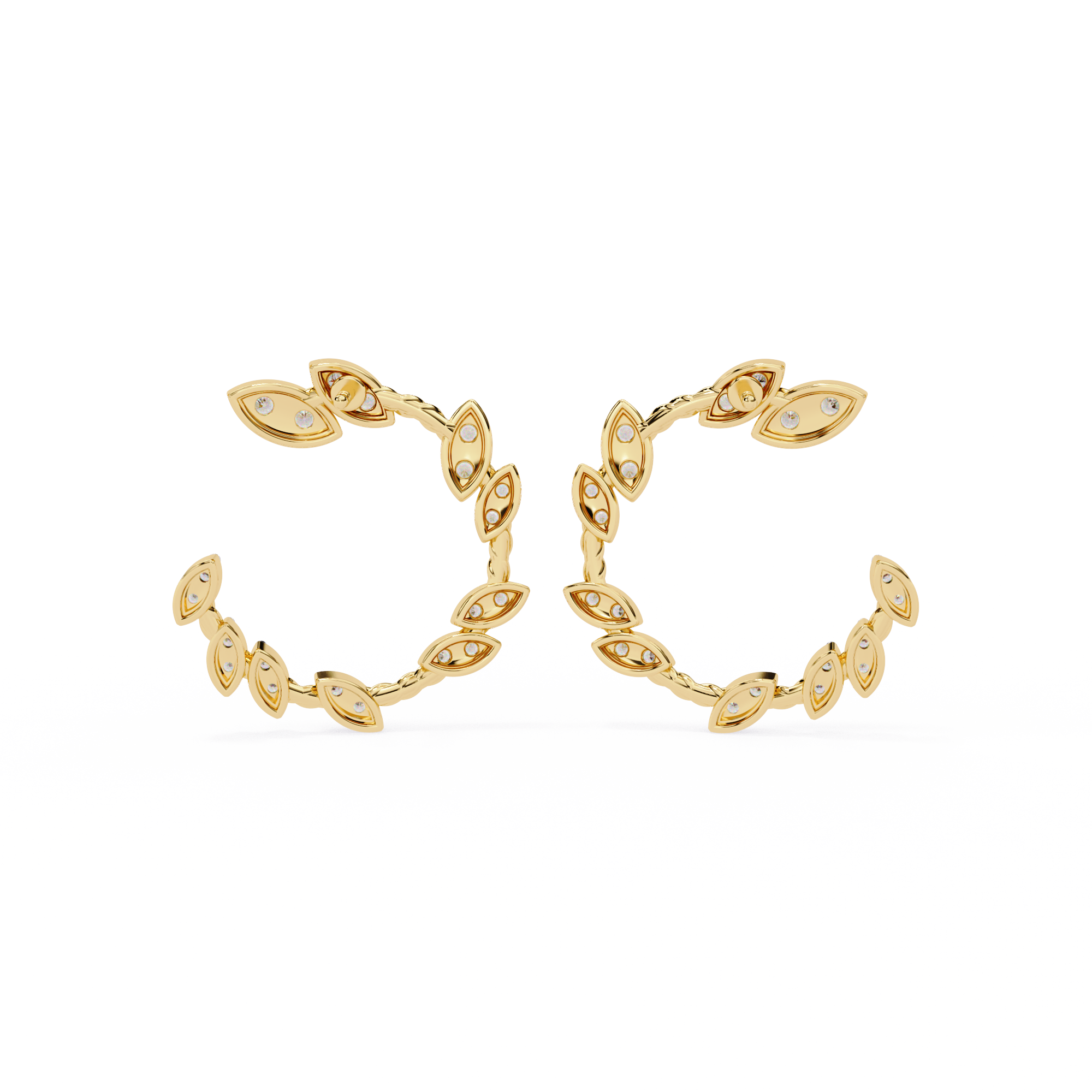 WOKE™ .88 CT  Lab grown diamond earrings in 14k Gold