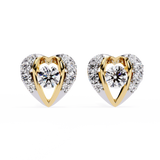 WOKE™ .85 CT  Moissanite earrings in 14k Gold (Copy)