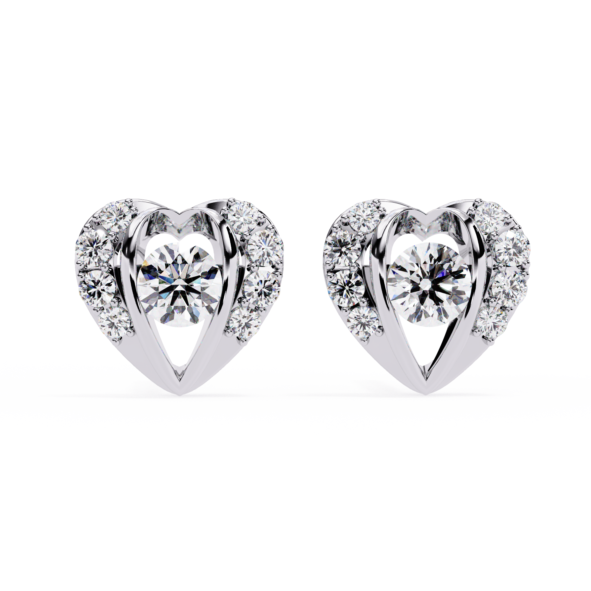 WOKE™ .85 CT  Moissanite earrings in 14k Gold (Copy)