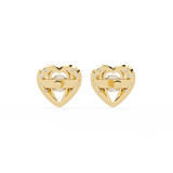 WOKE™ .85 CT  Moissanite earrings in 14k Gold (Copy)