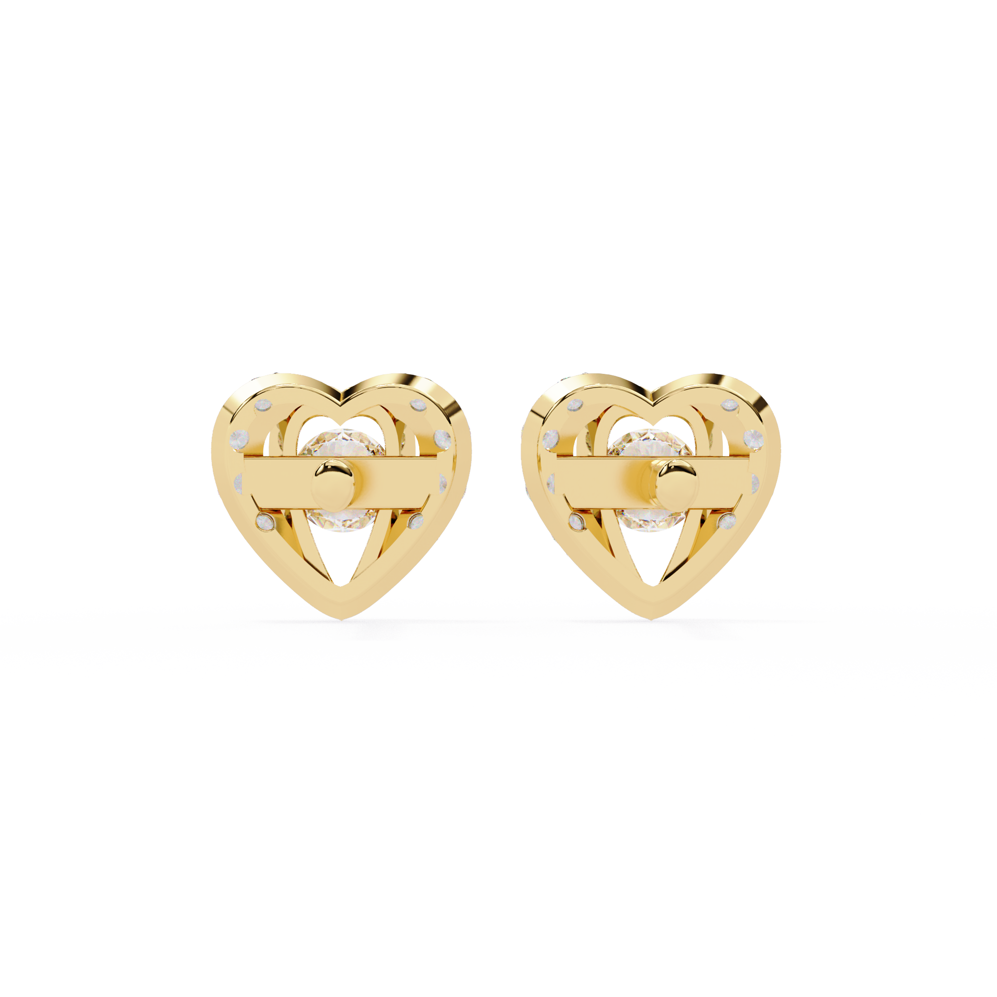 WOKE™ .85 CT  Moissanite earrings in 14k Gold (Copy)