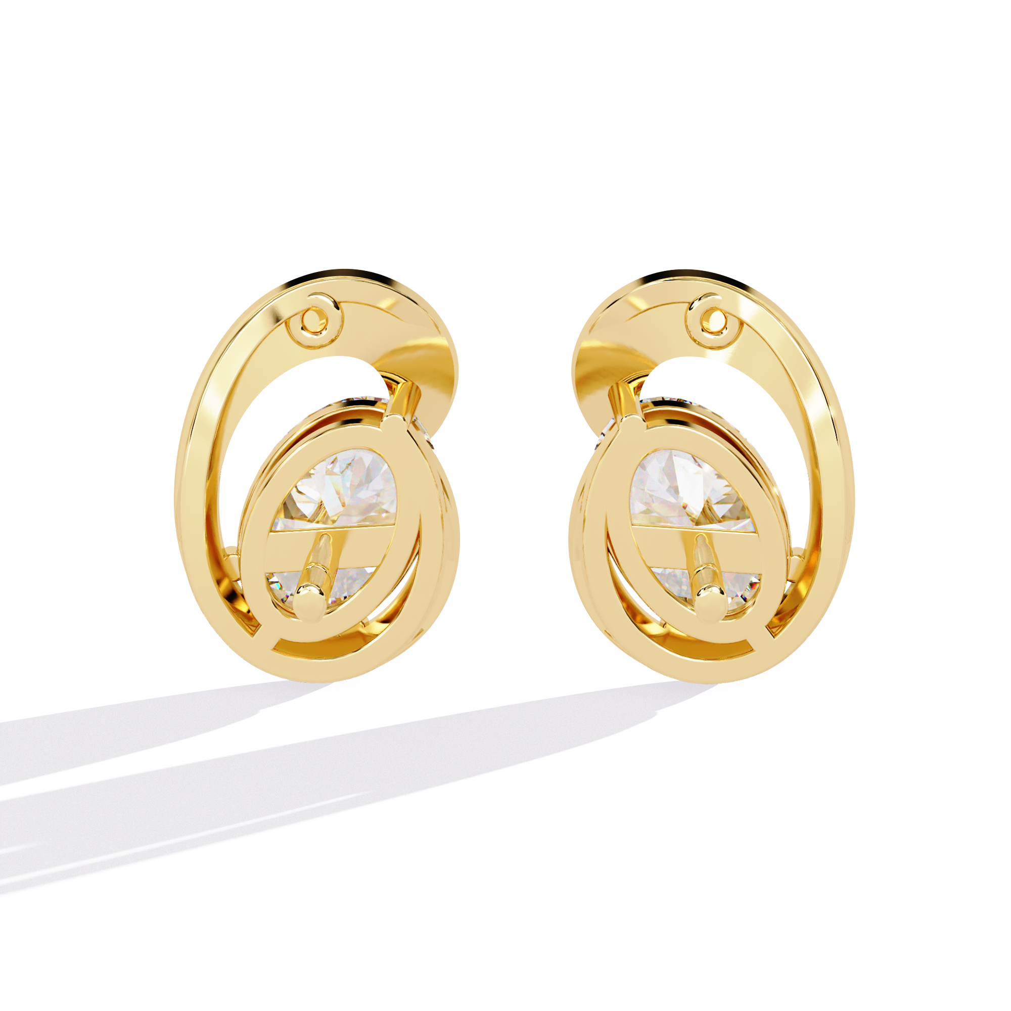 WOKE™ .84 CT Moissanite earrings in 14k Gold (Copy)