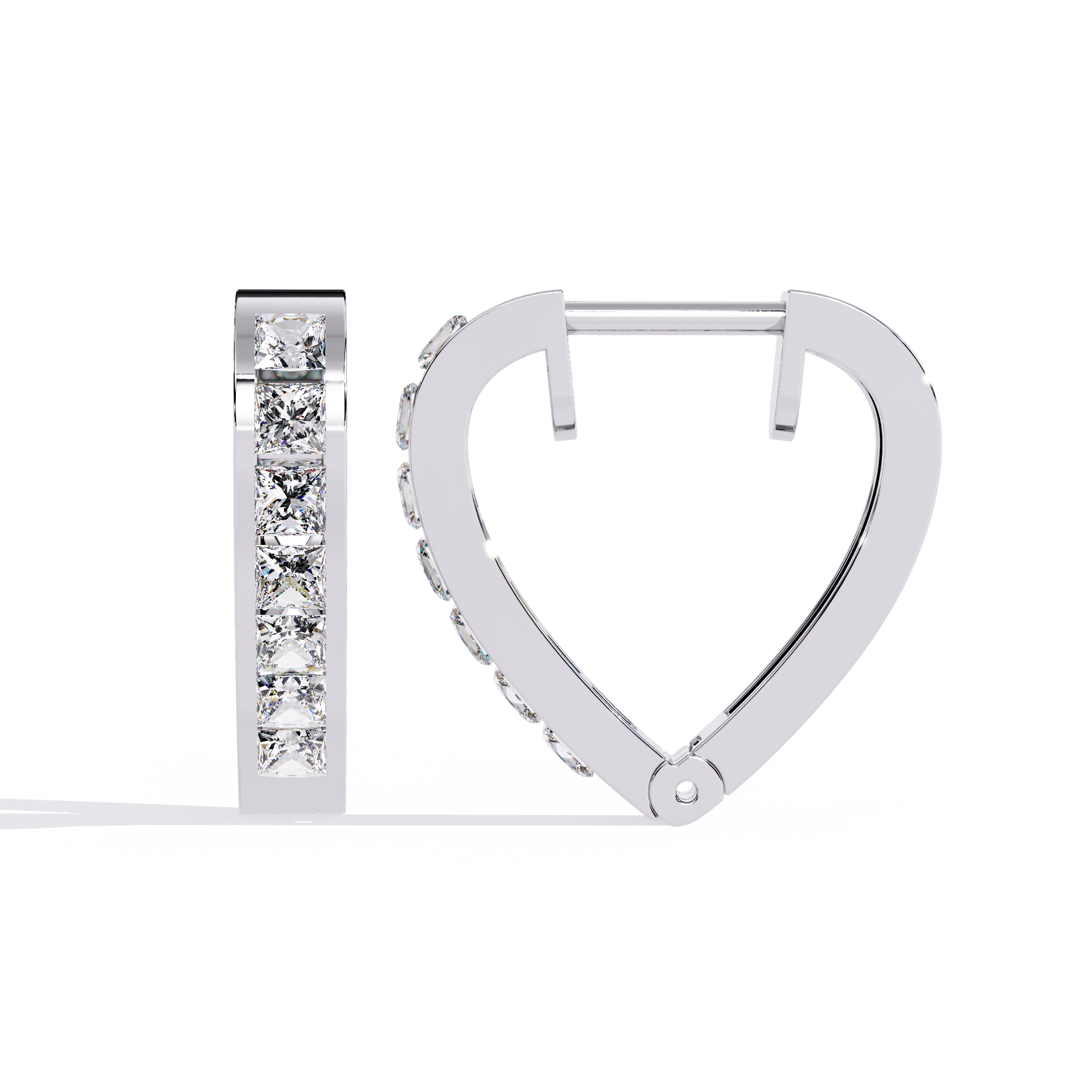 .24 CT  Lab grown diamond earrings in 925 sterling silver| By WOKE