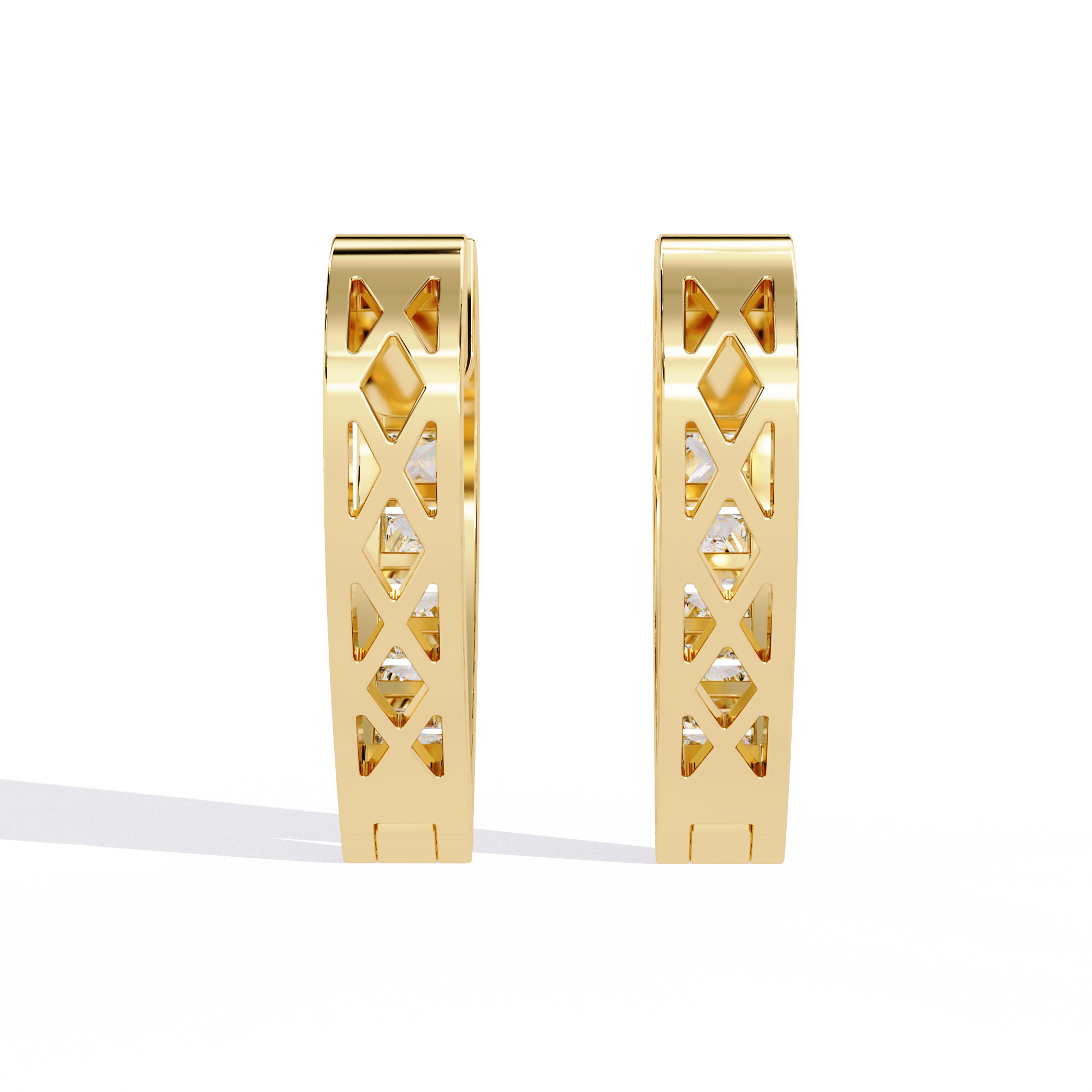 WOKE™ .34 CT  Moissanite earrings in 14k Gold (Copy)
