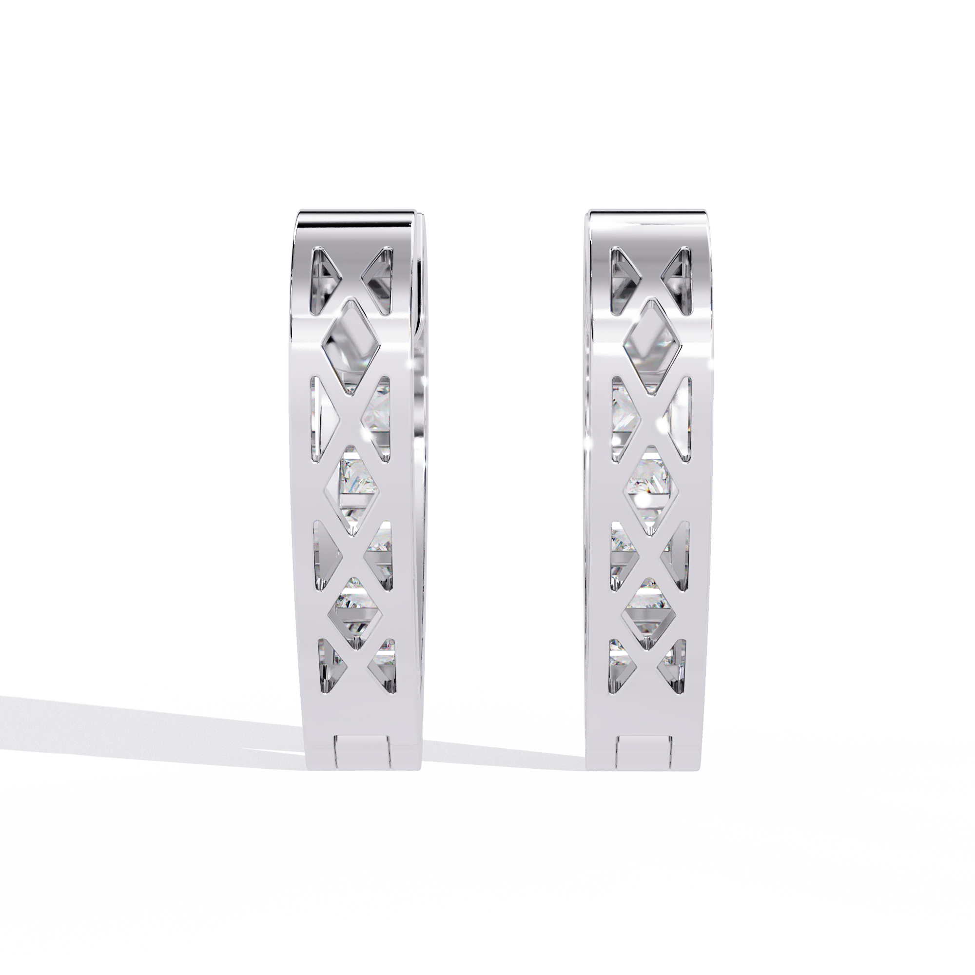 .24 CT  Lab grown diamond earrings in 925 sterling silver| By WOKE