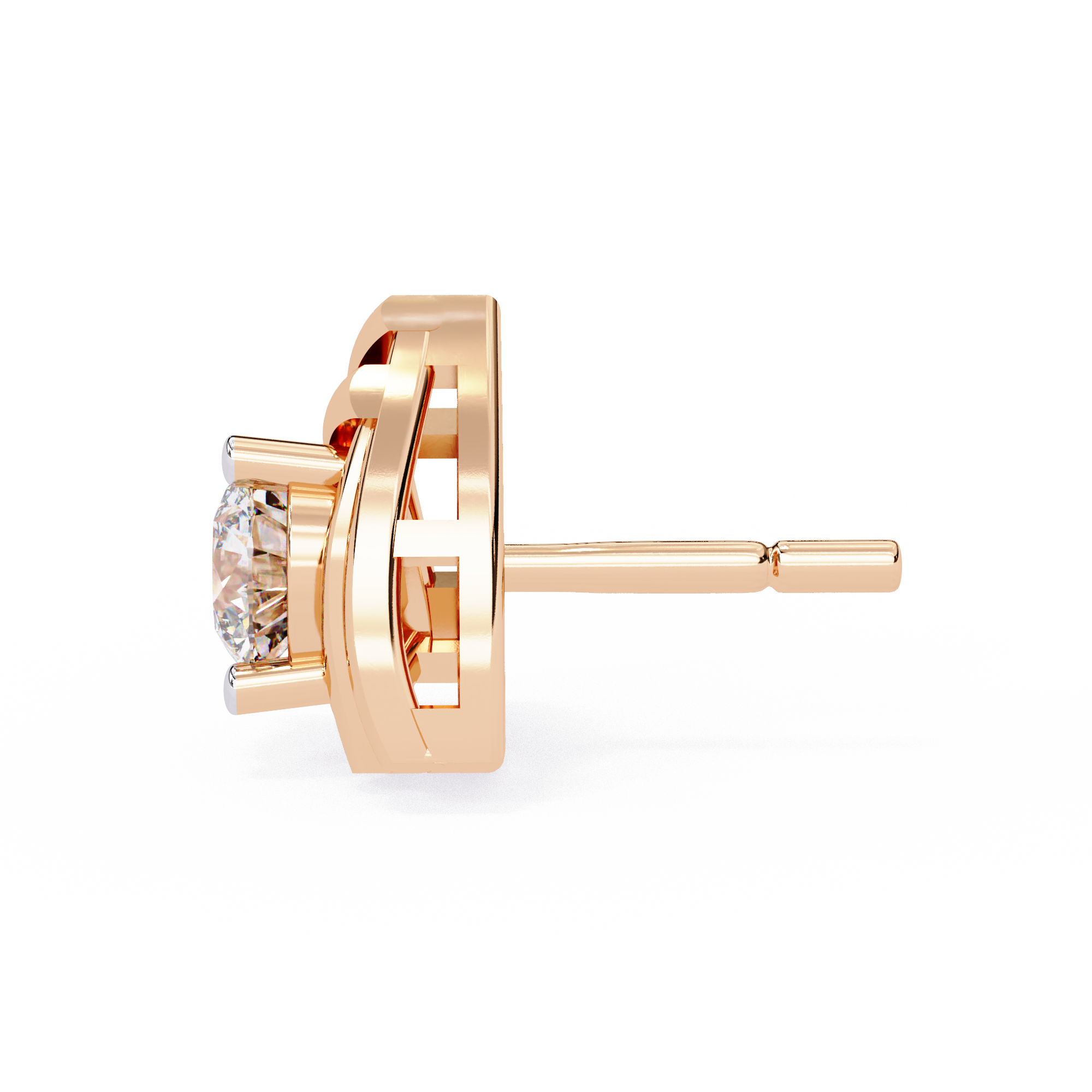 WOKE™ .54 CT  Lab grown diamond earrings in 14k Gold