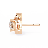WOKE™ .54 CT  Lab grown diamond earrings in 14k Gold
