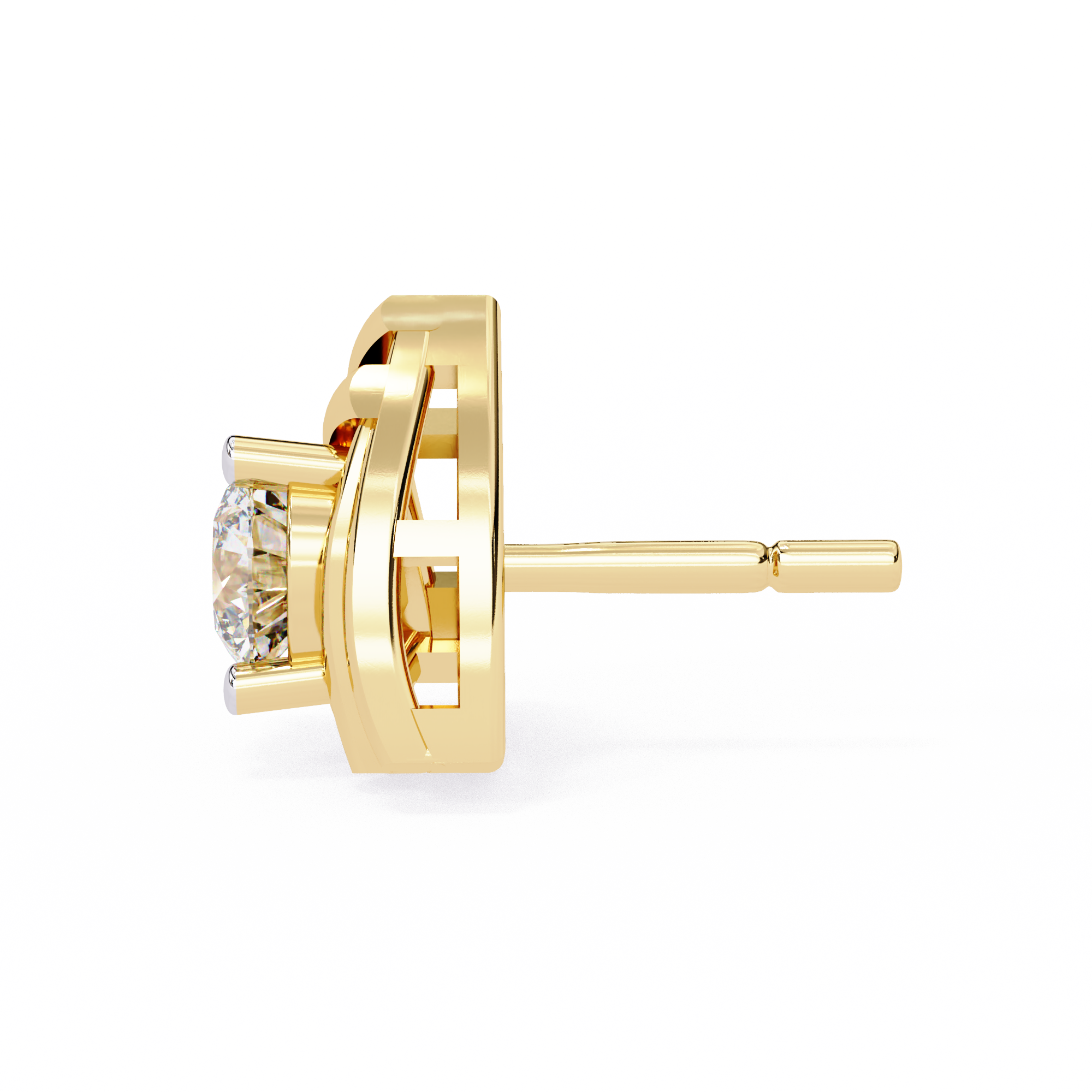 WOKE™ .54 CT  Lab grown diamond earrings in 14k Gold