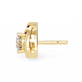 WOKE™ .54 CT  Lab grown diamond earrings in 14k Gold