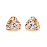 WOKE™ .54 CT  Lab grown diamond earrings in 14k Gold