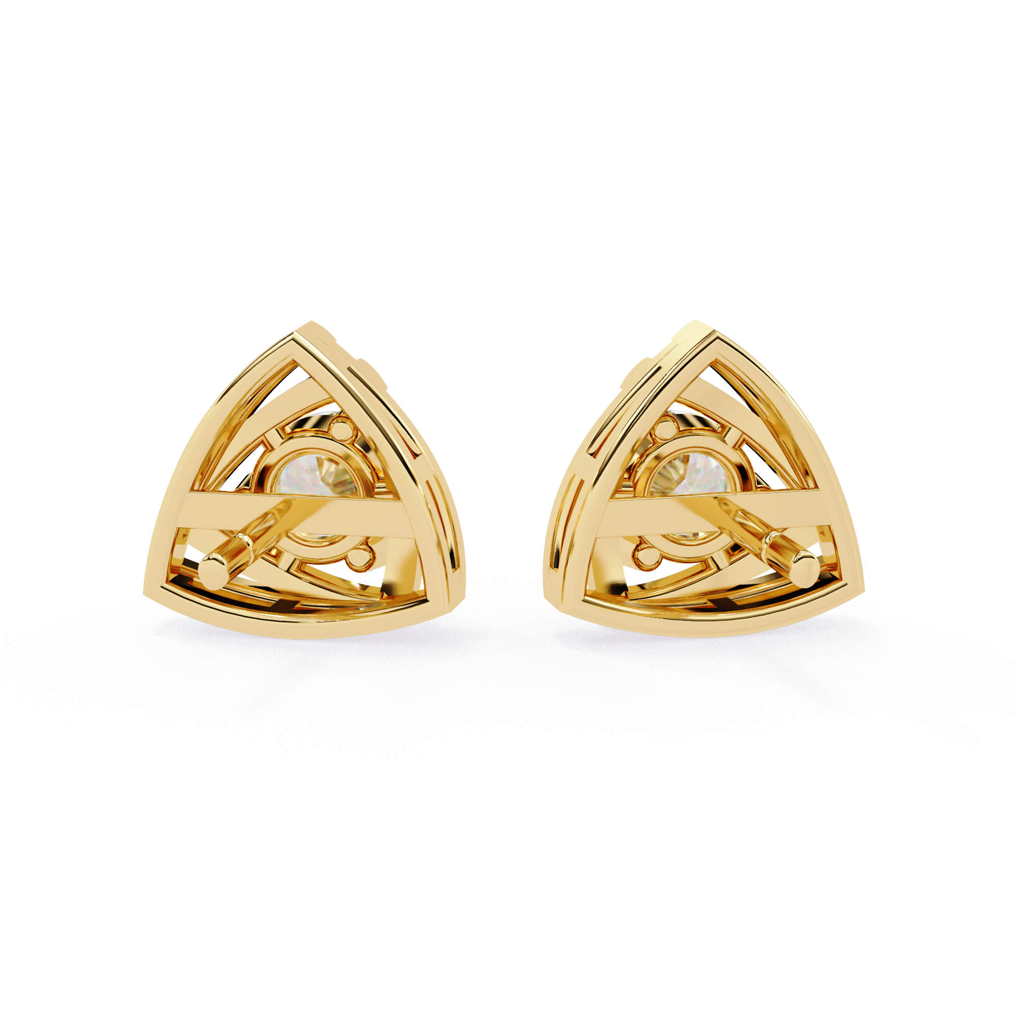 WOKE™ .54 CT  Lab grown diamond earrings in 14k Gold