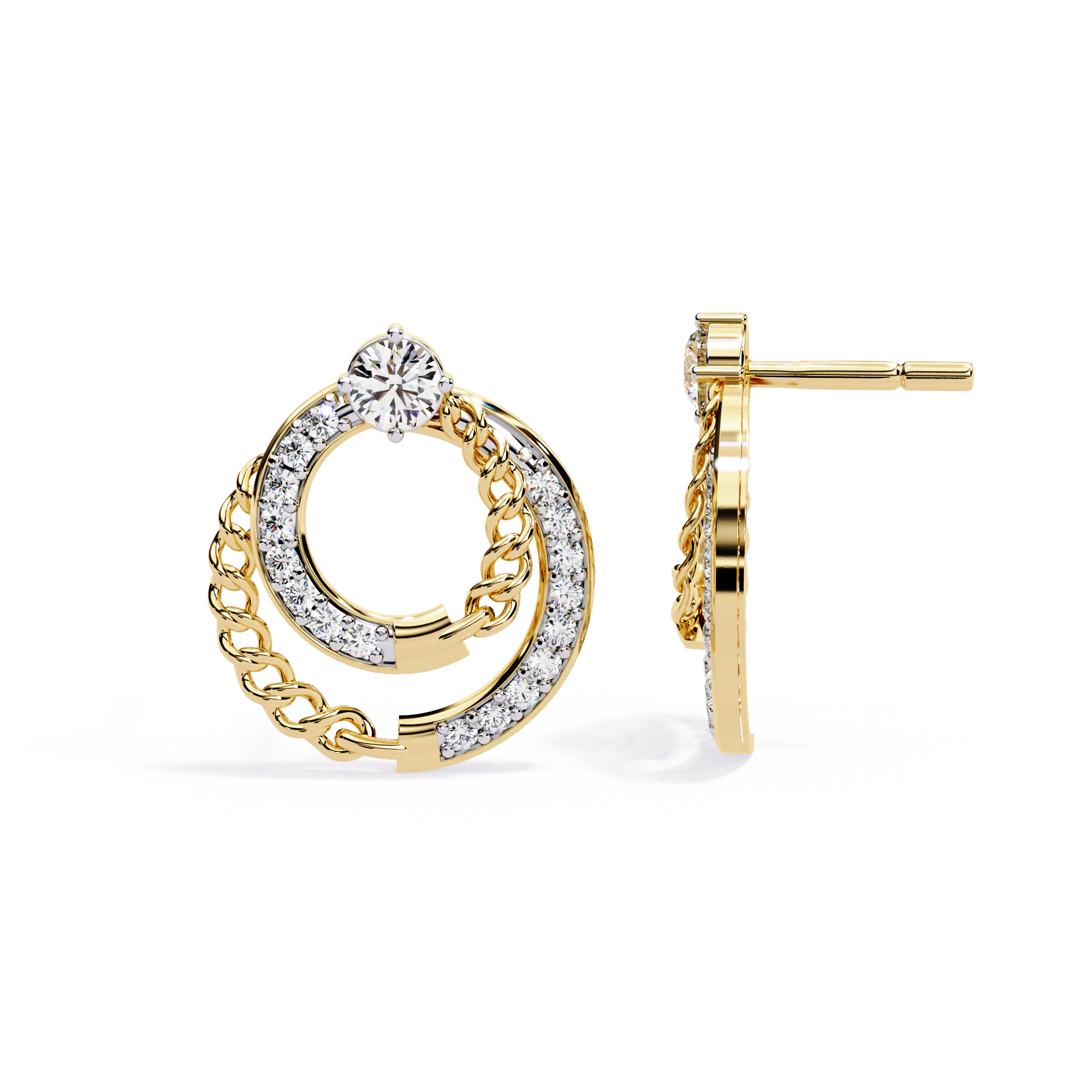 WOKE™ 0.58 CT  Moissanite butterfly earrrings in 14k Gold (Copy)