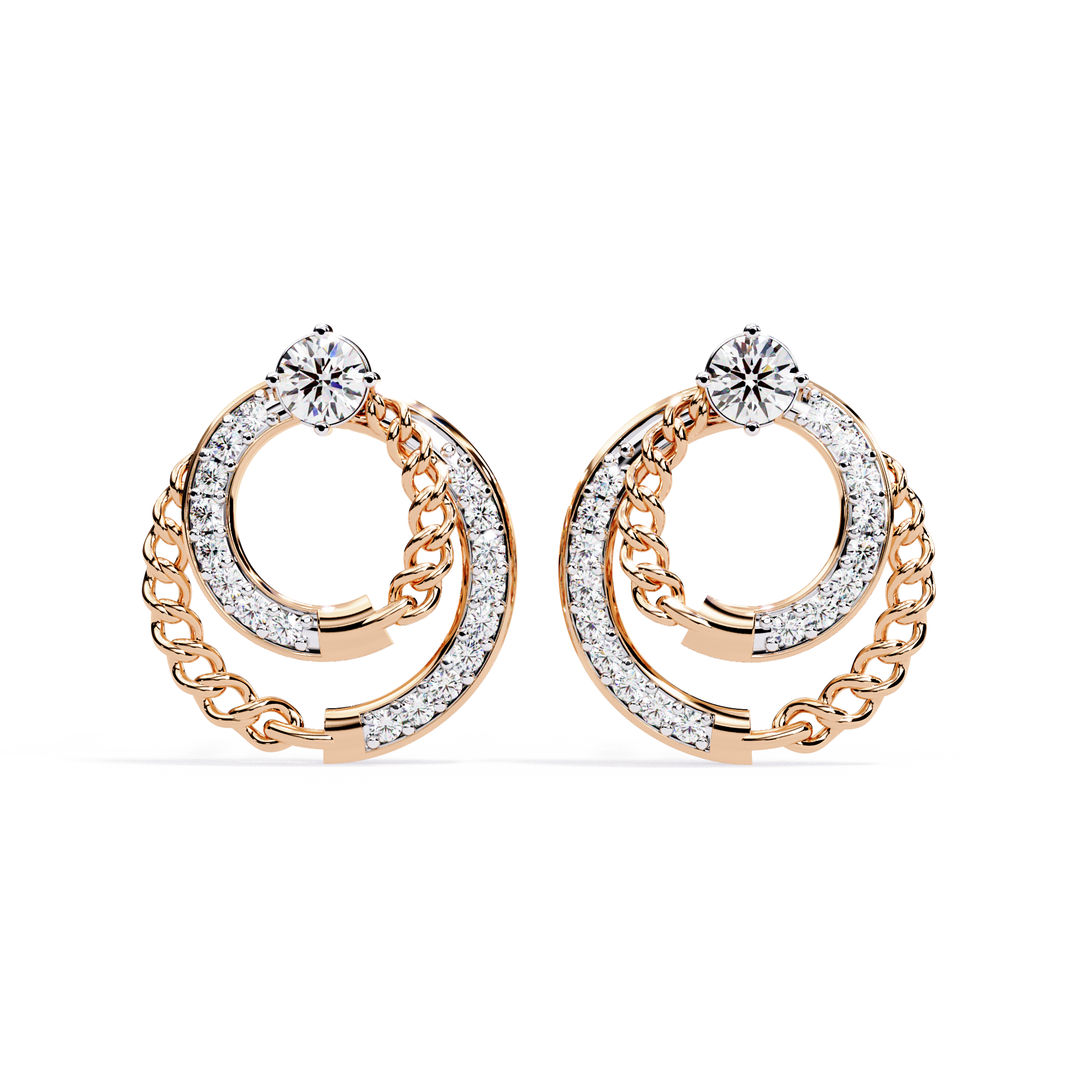 WOKE™ 0.58 CT  Moissanite butterfly earrrings in 14k Gold (Copy)