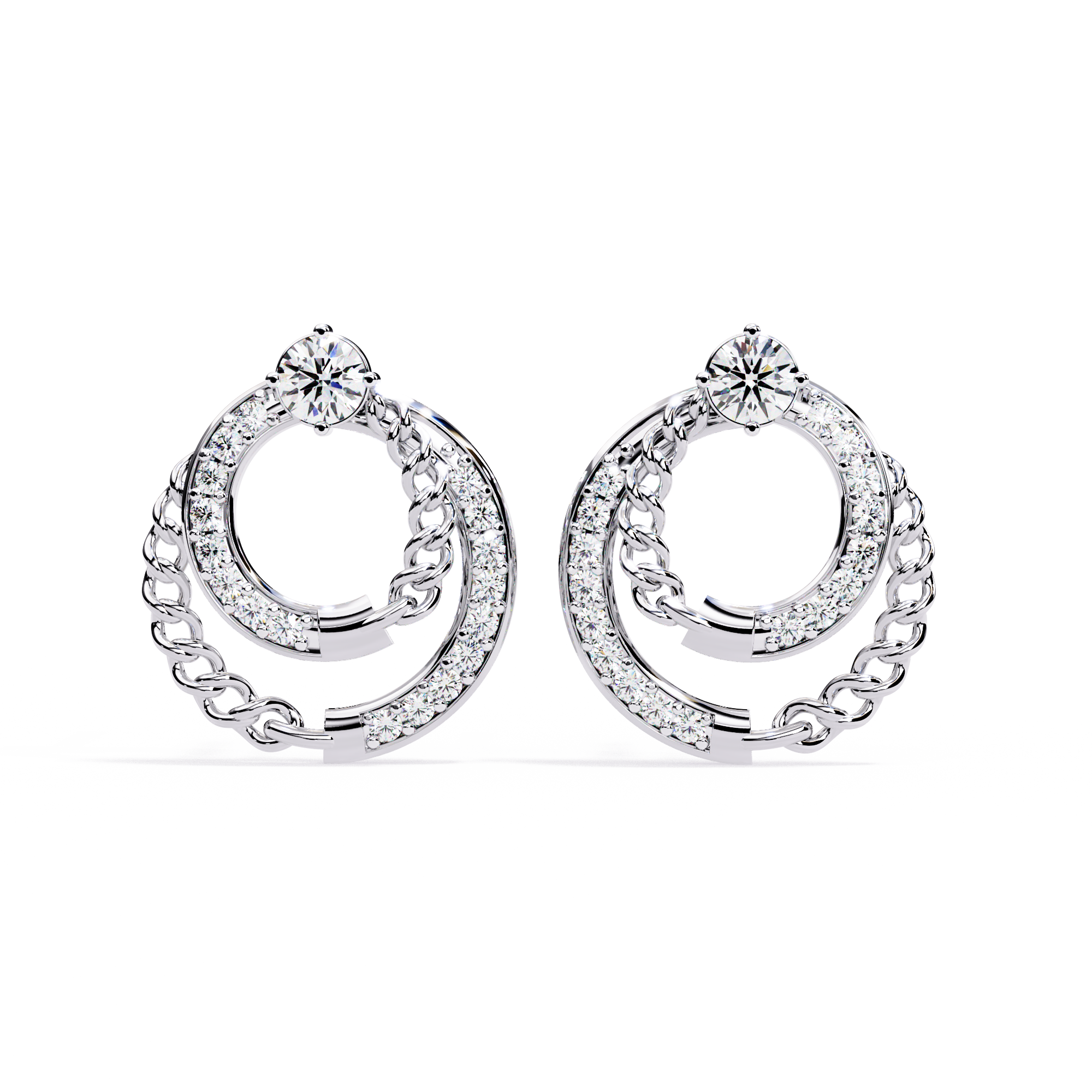WOKE™ 0.58 CT  Moissanite butterfly earrrings in 14k Gold (Copy)
