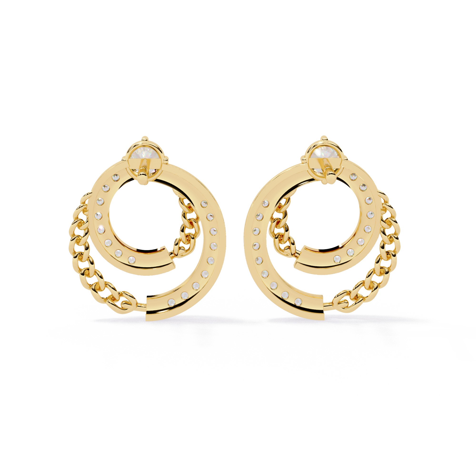 WOKE™ 0.58 CT  Moissanite butterfly earrrings in 14k Gold (Copy)
