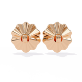 WOKE™ 0.28 CT  Lab grown shell earrrings in 14k Gold