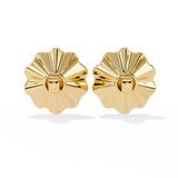 WOKE™ 0.28 CT  Lab grown shell earrrings in 14k Gold